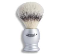 Plisson - Blaireau de Rasage Essentiel Fibre "Blanc Haute Montagne" - Blaireau Traditionnel de Haute Qualité - Manche en Acétate - Taille 12 Standard - Fabrication Française