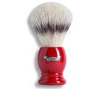 Plisson - Blaireau Essentiel - 9 coloris Fibre "Blanc Haute Montagne" - Taille 12 - Rouge Ferrari