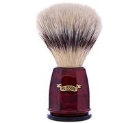 PLISSON - Blaireau Facette - Manche Effet Loupe de Noyer et Fibre Blanche - Made In France