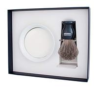 Plisson - Coffret Initiation, Blaireau de Rasage Essentiel Gris de Russie + Support Plexi, Bol en Porcelaine et Savon à Barbe - Manche en Résine - Taille 12 Standard - Fabrication Française