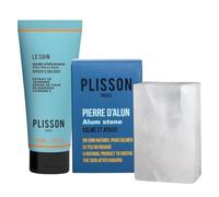 Plisson - Lot de Deux Soins - Bloc Pierre d'Alun et Baume Après-Rasage - Calme et Apaise - Fabrication Française