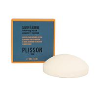 Plisson - Savon à Barbe Traditionnel - Base 100% Naturelle, Sans Dioxyde de Titane - Mousse à Raser, Parfum Cèdre et Santal - Fabrication Française - 100 gr