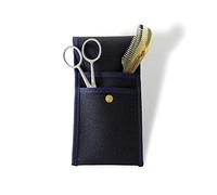 Plisson - Set Complet Moustache et Barbe - Peigne et Ciseaux - Nécessaire Entretien Barbe et Moustache - Trousse de Rangement Incluse