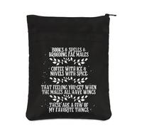 PLITI ACOTAR Pochette de livre Sarah J Maas Cadeau Velaris Cadeau Chauve-souris Garçons Cadeau pour les fans de FAE Cadeau Fantasy Romance Book Sleeve, Favorite Things Bsblu, Couverture de livre