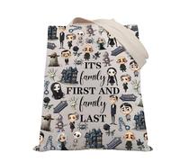 PLITI Addams Family Broadway Sac fourre-tout musical pour fans de famille, First Last Family Tgu, medium
