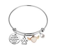PLITI Bracelet commémoratif pour animal de compagnie « I Loved You Your Whole Life And I Will Miss You For The Rest Of Mine », M, Acier inoxydable, Sans pierre précieuse