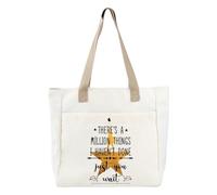 PLITI Broadway Sac fourre-tout musical avec inscription « There's a Million Things I Haven't Done But Just You Wait Hamilton », Million Things Tbu, medium
