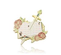 PLITI Broche en émail The Cruel Prince - Cadeau inspiré du Prince Cruel - Cadeau idéal pour les amateurs de livres, M, Acier inoxydable