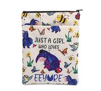 PLITI Cadeau amusant inspiré du bourriquet - Cadeau idéal pour les fans de Bourriquet Just A Girl Who Loves Eeyore - Pochette pour amoureux des ânes (Girl Loves Eey BSU)