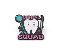 PLITI Cadeau de dentiste, cadeau d'hygiéniste dentaire, cadeau d'appréciation des dentistes, broche à dents pour médecin, infirmière, Moyen, Acier inoxydable