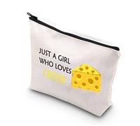 PLITI Cadeau de Fromage pour Femme - Cadeau Le Fromage - Trousse de Maquillage pour Chef Cuisinier, Girl Loves Cheese U