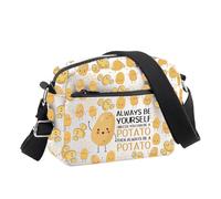 PLITI Cadeau pour les amateurs de pommes de terre, cadeau « Always Be Yourself Unless You Can Be A Pato » Sac à bandoulière pour amateur de nourriture, Always Be Potato Cbu, 24.5*8*18 cm