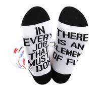 PLITI Chaussettes Mary Poppins pour fans de musique Cadeau pour chaque travail qui doit être fait, il y a un élément de cadeau amusant, In Every Job SocksU, Taille unique