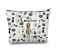 PLITI Coraline Fans Trousse de maquillage The Secret Door Thriller Cadeau inspiré du film Ghost Mother Merchandising Zombie, Corali 2009u, Mode
