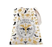PLITI Fourth Wing Cadeau Basgiath War College Cadeau Dragon Rider Cadeau It's Been My Honor Sac fourre-tout pour femme, Been Honor Tgu, medium