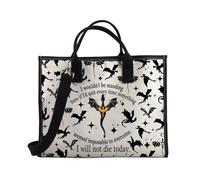 PLITI Fourth Wing Merchandise Fourth Wing Fans Sac fourre-tout Basgiath War College Cadeau I Will Not Die Today Dragon Rider, Die Not Today Teu, medium