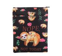 PLITI Funny Sloth Book Sleeve Sloth Lover Gift Sloth Lazy Sleep Gift Nope Not Today Sloth Book Protector pour Les Amoureux des Animaux (Pas Aujourd'hui Paresseux BSblU)