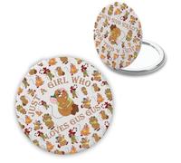 PLITI Gus Gus Gifts Miroir de maquillage de poche inspiré de Cendrillon avec inscription « Who loves ggus CMWU »