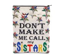 PLITI Housse de livre « Order of The Eastern Star » OES Sorority Gift Don't Make Me Call My Sistars OES Symbol Book Cover (Call My Sistars BS)
