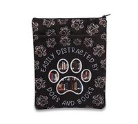 PLITI Housse de protection pour les amoureux des livres - Cadeau facile à distraire par les chiens et les livres - Protection de livre pour les amoureux des animaux (livres de chiens distraits BSblU)