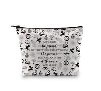 PLITI KOTLC Merchandising Keeper of The Lost Cities - Cadeau pour les amateurs de livres - Trousse de maquillage Foxfire Academy, Be Proud Lostc Bagu, Mode