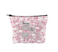 PLITI Marie Aristochats Trousse de maquillage avec inscription « Because I'm A Lady That's Why Marie Cat Lover » Cadeau pour vos amis, Because Lady Bagu, Tendance
