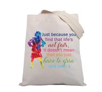 PLITI Matilda The Musical Inspired Gift Broadway Sac fourre-tout avec citation musicale Matilda, Just Because Musical Tgu, medium
