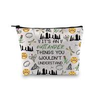 PLITI Outlander Gift Trousse de maquillage Motif chardon écossais Inscription It's an Outlander Things You Wouldn't Understand Scottish Fans, Outland Thing Bagu, Mode