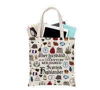 PLITI Outlander Sac fourre-tout My Other Husband is an 18th Century Red Haired Scottish Highlander Sassenach Libellule Cadeau, Autre mari Tgu, medium