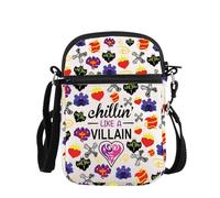 PLITI Sac à bandoulière « Descendants » - Cadeau pour les fans de la méchante reine méchante - Cadeau pour les fans de la méchante, Chillin Villain Zcbagu, 8.26×5.7×0.78inches