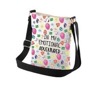 PLITI Sac à bandoulière inspiré des émotions de dessin animé In My Emotional Adventurer Emotion Team pour les fans de cinéma, In My Emotional Cbagu, 8×7.5×1.8inches
