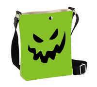 PLITI Sac à bandoulière inspiré d'Oogie - Cadeau pour les amateurs de films d'horreur - Cadeau pour les fans de dessins animés, Green Smile Wave Cbagu, 8×7.5×1.8inches
