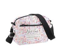 PLITI Sac à bandoulière pour technicien des ongles - Cadeau pour technicien des ongles - Cadeau pour esthéticienne, Nail Tech Noun Cbu, 24.5*8*18 cm