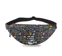 PLITI Sac banane imperméable pour kayak en plein air aventure sac à bandoulière The Lake is Calling and I Must Go Lake Life cadeau, Lake is Calling Fpu, Mode