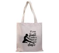 PLITI Sac fourre-tout de danse avec inscription « If You Stumble », Fait partie de Dance Tgu, M
