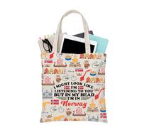 PLITI Sac fourre-tout de voyage norvégien Norvège Cadeau de vacances Norvège Cadeau scandinave Europe du Nord Cadeaux de voyage, Might Norway Tgu