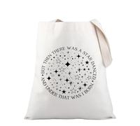 PLITI Sac fourre-tout humoristique avec citation de Shakespeare « Much Ado About Nothing » pour les amateurs de livres, Star Danced Tgu, medium