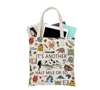 PLITI Sac fourre-tout pour amateur de randonnée, cadeau aventuriste It's Another Half Mile Or So Adventure Hiker Tote Bag Escalade Camper Lover Gift, Another Half Tgu, medium