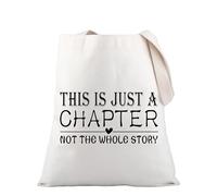 PLITI Sac fourre-tout pour amoureux de la lecture - Sac à bandoulière inspirant pour livre « This Is Just A Chapter Not The Whole Story », Histoire du chapitre Tgu, medium