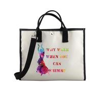 PLITI Sac fourre-tout « Why Walk When You Can Shimmy » pour les amateurs de danse du ventre, You Can Shimmy Teu, medium