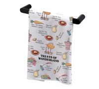 PLITI Serviette de cuisine inspirée par Alice avec contes de fées et films animés, cadeau pour les amoureux d'Alice (Treats Wonder TWU)