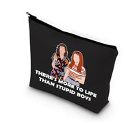 PLITI Stranger Merchandise Trousse de maquillage Inscription There's More to Life Than Stupid Boys Stranger Merchandise Cadeau pour fan de film effrayant, Stupid Boys Blu, Mode