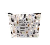 PLITI The Sound of Music Sac de maquillage inspiré de la musique Broadway pour amateurs de musique, Musique Sound People Bagu, Mode
