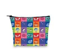 PLITI Trousse de maquillage à l'intérieur du film de dessin animé émotions groupe pour colère, peur, joie, dégoût, tristesse, envie, anxiété, Cartoon 8 Emotion Bagu, Mode