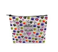 PLITI Trousse de maquillage amusante pour les fans de descendants Chillin' Like a Villain Evil Queen, Chillin Villaind Bagu, Mode
