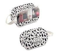 PLITI Trousse de maquillage corneille pour amoureux des oiseaux avec inscription « I'm A Crow Trapped in A Human Body » - Cadeau pour amoureux des animaux - Pochette zippée, Crows Trapped Mbu, Mode