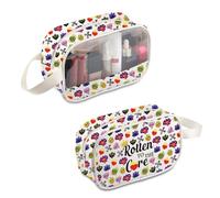 PLITI Trousse de maquillage méchante - Cadeau pour fans de sorcière - Rotten to The Core - Pochette à fermeture éclair - Cadeau pour les fans de méchants, Rotten to Core Mbu, Mode