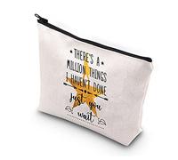 PLITI Trousse de maquillage musicale avec citation musicale « There's a Million Things I Havn't Done But Just You Wait », There a Million Things Bu