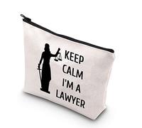 PLITI Trousse de maquillage pour avocat - Balance de justice - Cadeau d'équilibre juridique - Cadeau pour nouvel avocat - Keep Calm I'm A Lawyer, Keep Calm Lawyeru