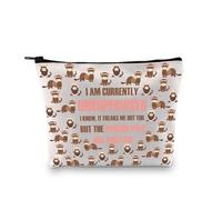 PLITI Trousse de maquillage pour les amateurs de furet avec inscription « I Am Currently Unsupervised I Know It Freaks Me Out Too Ferret Mom », Bagu de furet sans fin, Mode